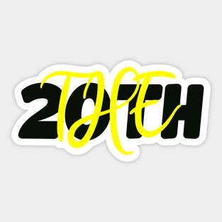 THE 20TH sticker Sticker